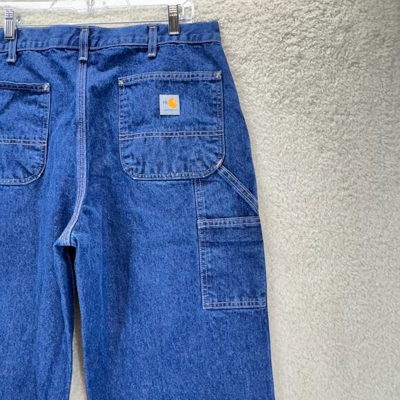 Carhartt Carpenter Jeans Men 36x32 NFPA 2112 Flame Resistant Workwear Cotton - Picture 14 of 16